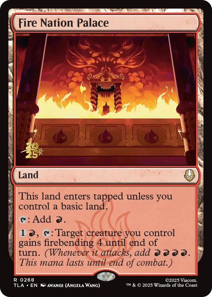 Fire Nation Palace [Prerelease Cards] 268