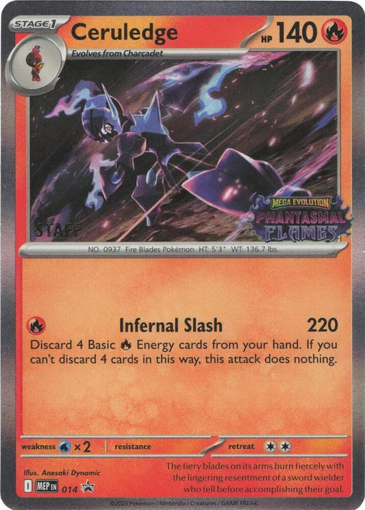 Ceruledge - 014 [Staff] [ME: Mega Evolution Promo] 014