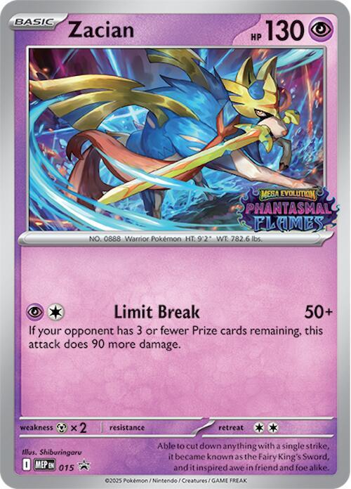 Zacian (Prerelease) [ME: Mega Evolution Promo] 015