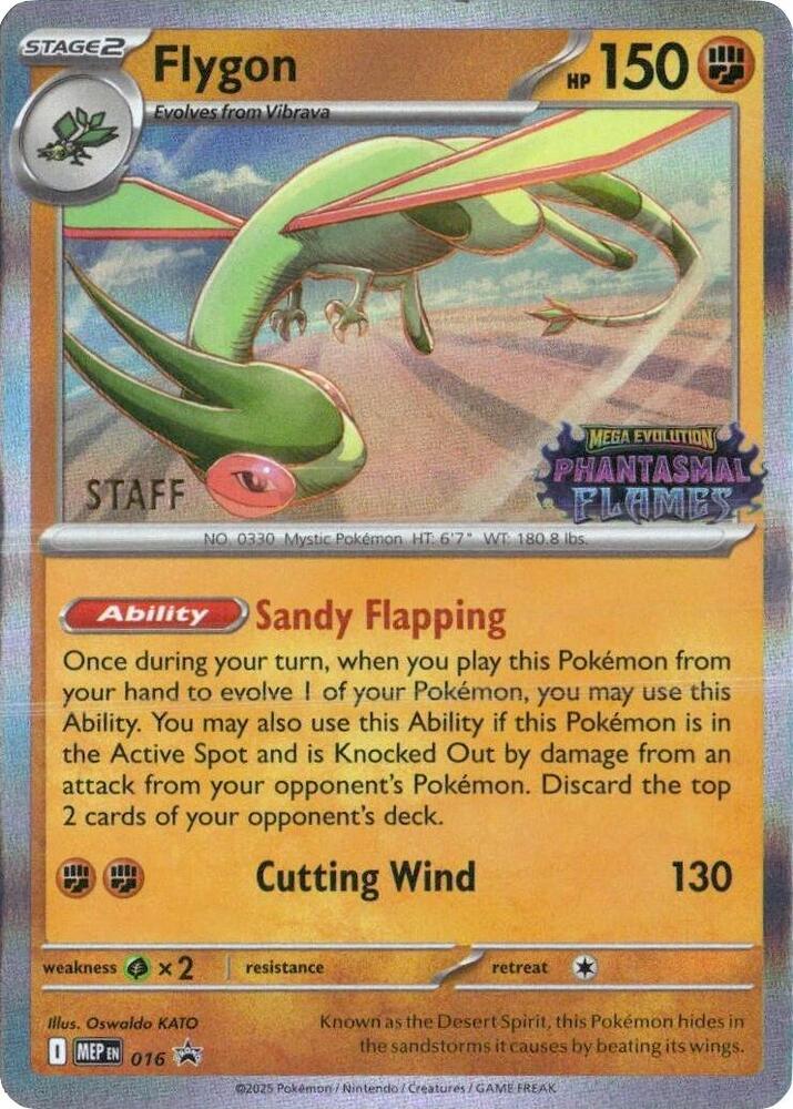 Flygon - 016 [Staff] [ME: Mega Evolution Promo] 016