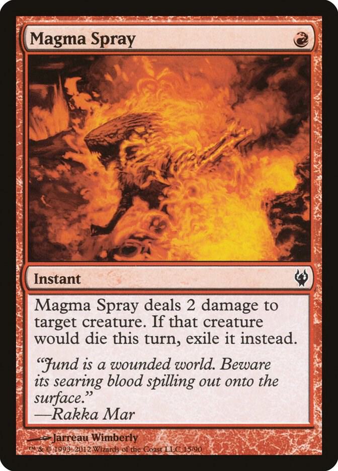 Magma Spray [Duel Decks: Izzet vs. Golgari] 15