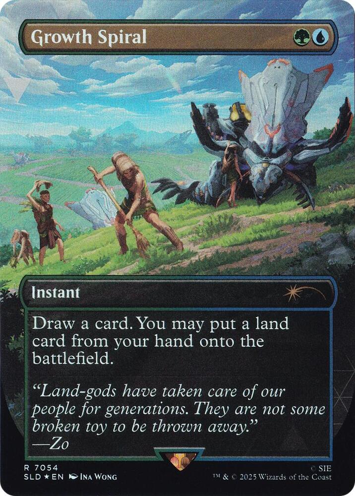 Growth Spiral (7054) (Rainbow Foil) [Secret Lair Drop Series] 7054