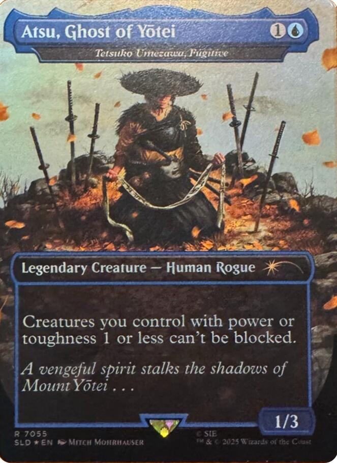 Atsu, Ghost of Yotei - Tetsuko Umezawa, Fugitive (Rainbow Foil) [Secret Lair Drop Series] 7055