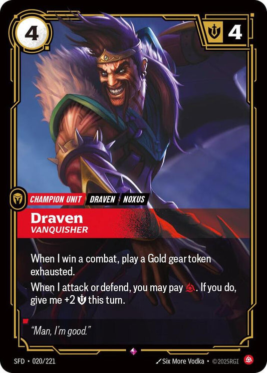 Draven - Vanquisher [Spiritforged] 020/221
