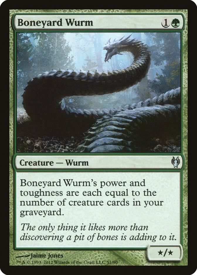 Boneyard Wurm [Duel Decks: Izzet vs. Golgari] 51