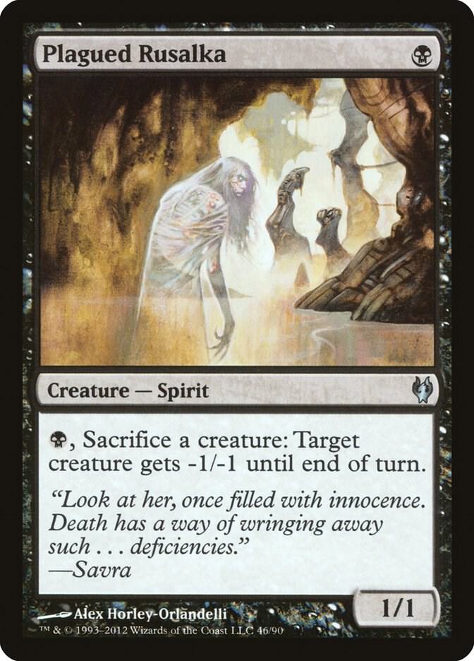 Plagued Rusalka [Duel Decks: Izzet vs. Golgari] 46