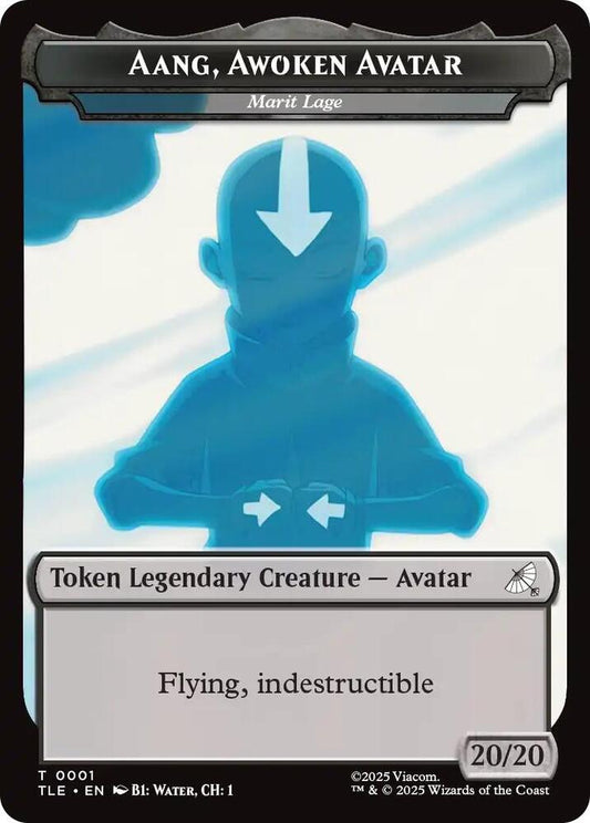 Aang, Awoken Avatar - Marit Lage // Treasure Double-Sided Token [Avatar: The Last Airbender: Eternal-Legal] 1 // 22