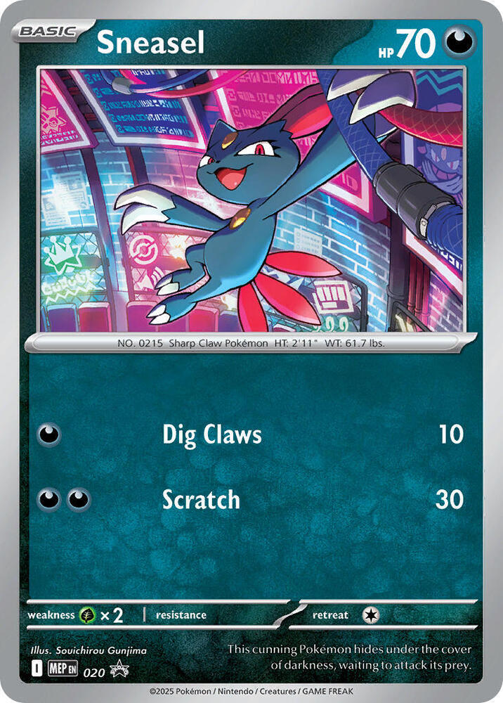 Sneasel (Cosmos Holo) [ME: Mega Evolution Promo] 020