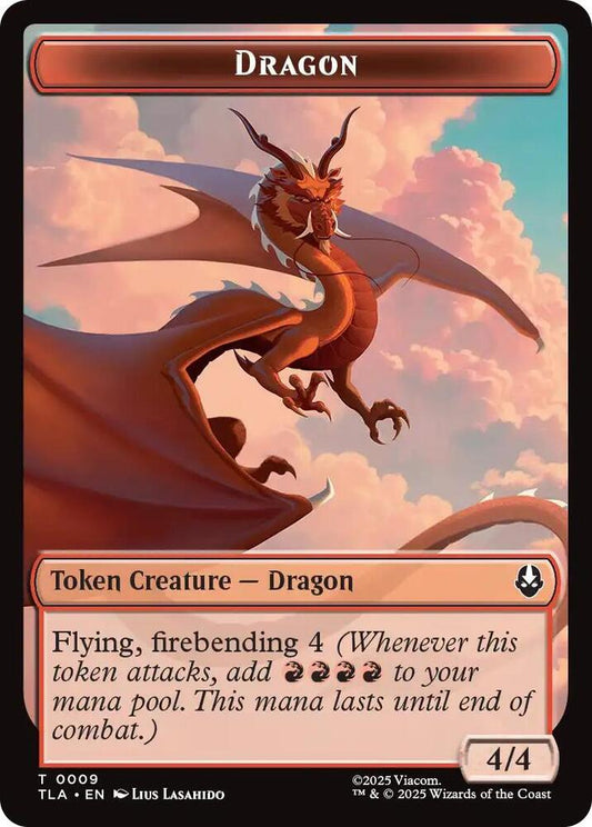 Dragon // Food (0019) Double-Sided Token [Avatar: The Last Airbender] 9 // 19