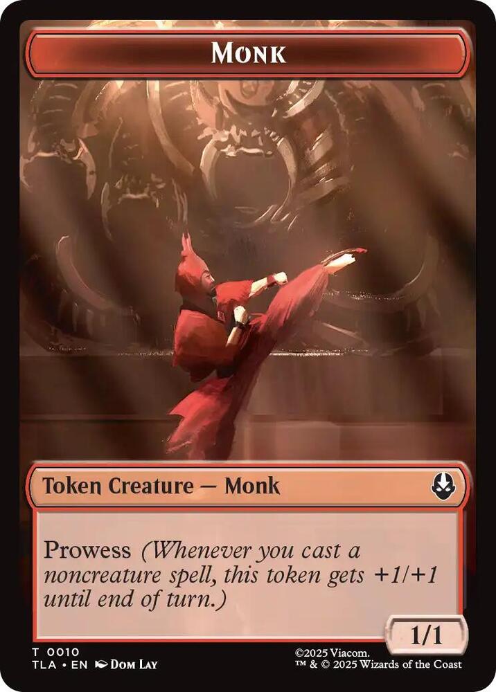 Monk // Food (0021) Double-Sided Token [Avatar: The Last Airbender] 10 // 21