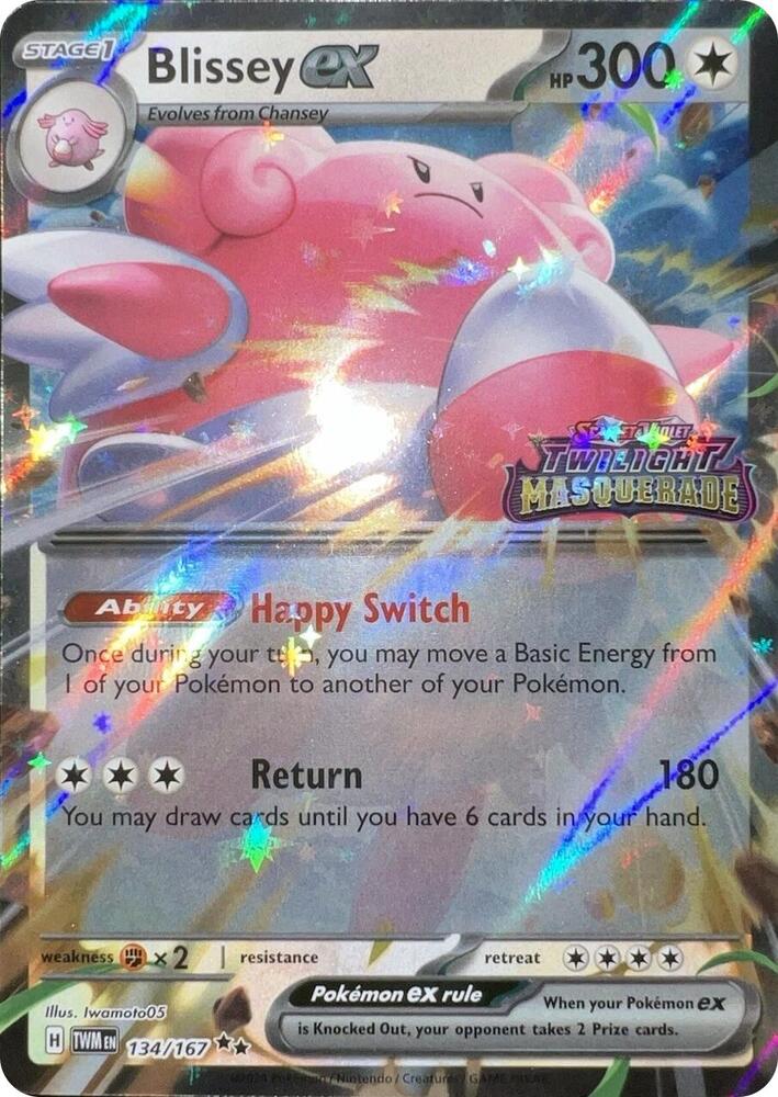 Blissey ex (Twilight Masquerade Stamped) [Miscellaneous Cards & Products] 134/167