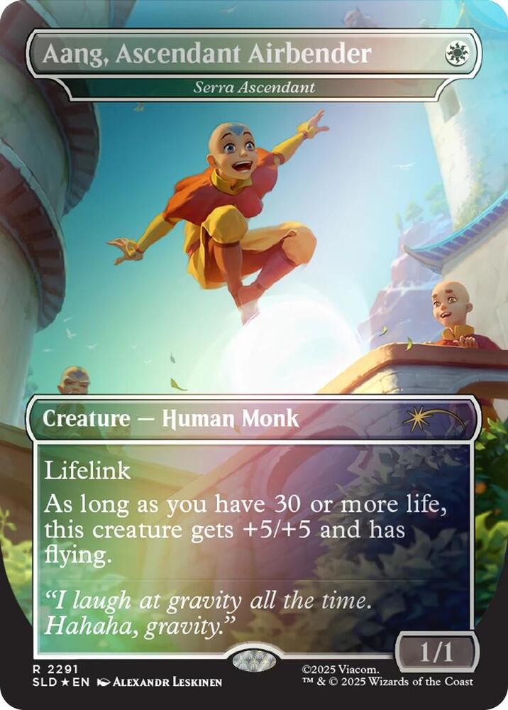 Aang, Ascendant Airbender - Serra Ascendant (Rainbow Foil) [Secret Lair Drop Series] 2291