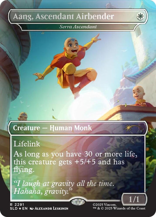 Aang, Ascendant Airbender - Serra Ascendant (Rainbow Foil) [Secret Lair Drop Series] 2291
