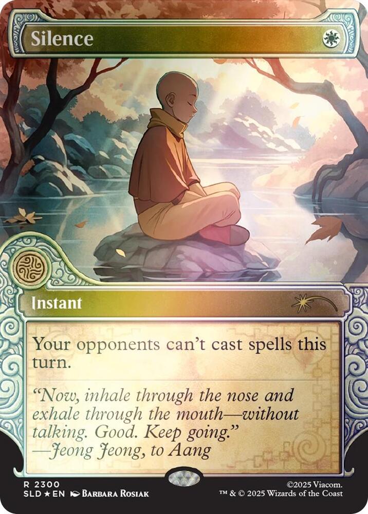 Silence (2300) (Rainbow Foil) [Secret Lair Drop Series] 2300