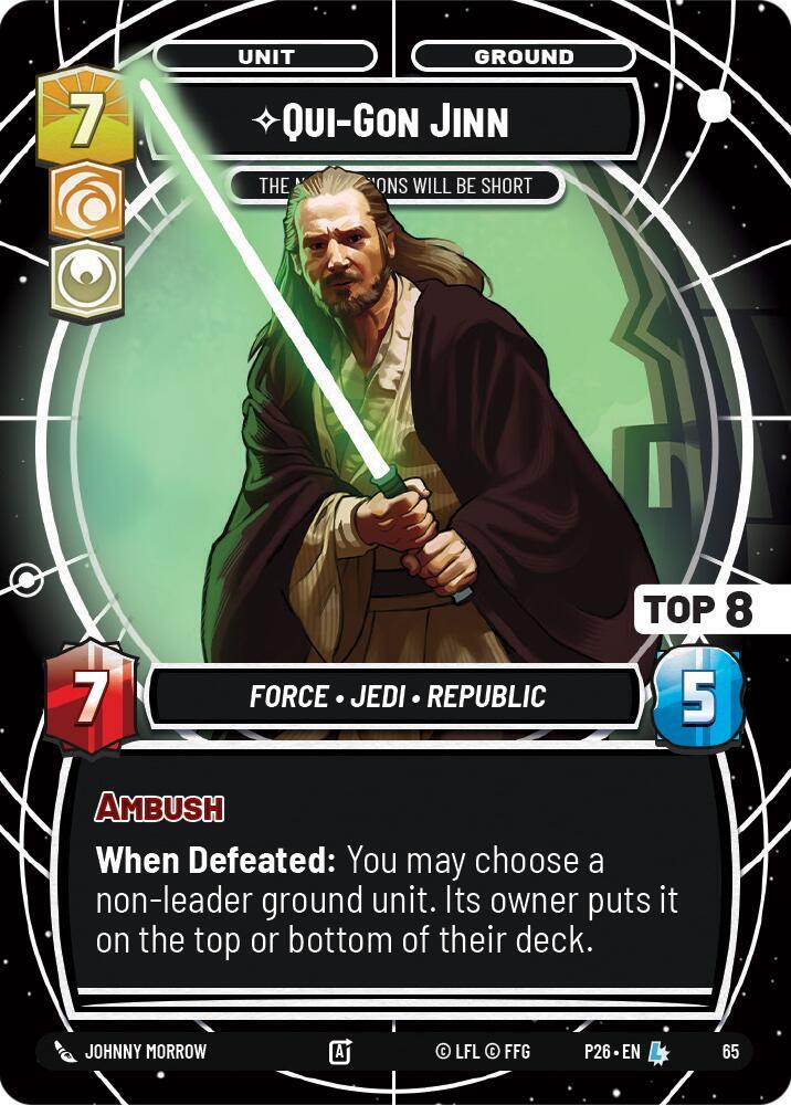 Qui-Gon Jinn - The Negotiations Will Be Short (Top 8) [Sector and Regional Promos: Season 1] 65