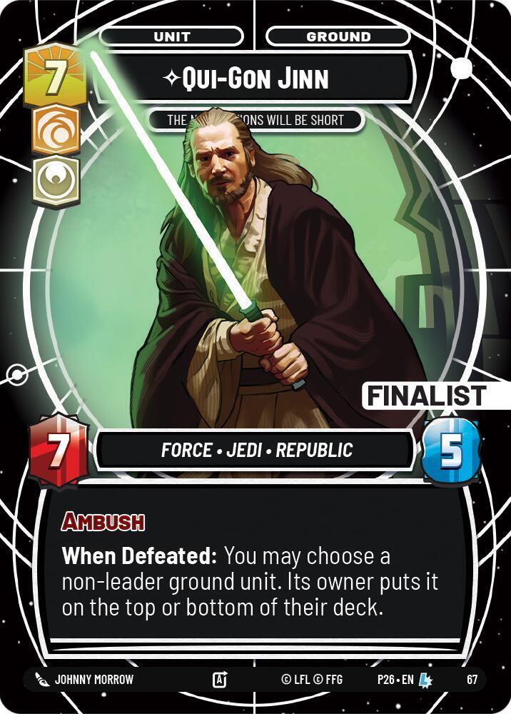 Qui-Gon Jinn - The Negotiations Will Be Short (Finalist) [Sector and Regional Promos: Season 1] 67