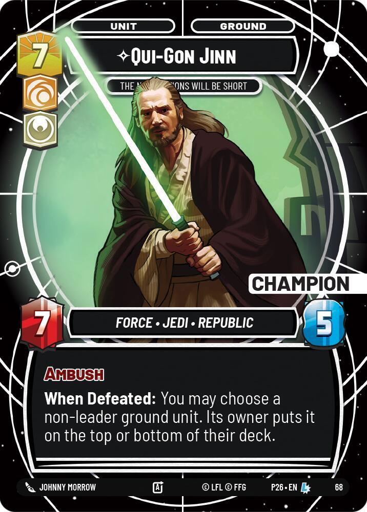 Qui-Gon Jinn - The Negotiations Will Be Short (Champion) [Sector and Regional Promos: Season 1] 68