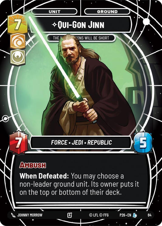 Qui-Gon Jinn - The Negotiations Will Be Short [Sector and Regional Promos: Season 1] 64