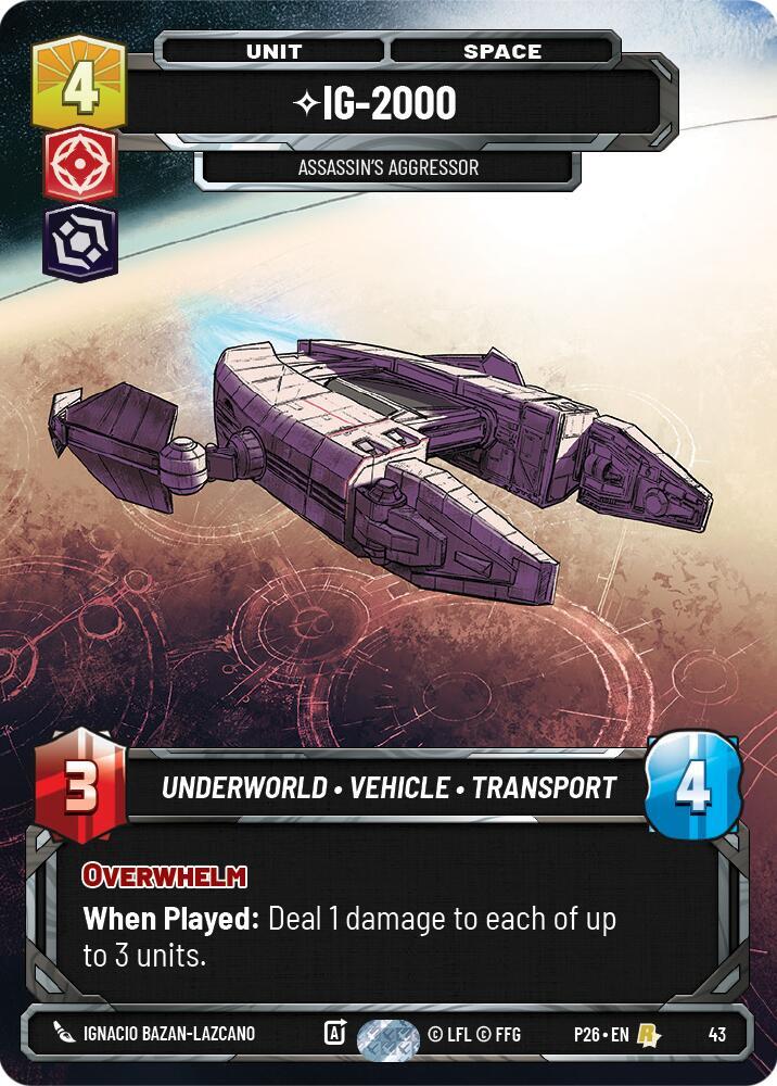 IG-2000 - Assassin's Aggressor (43) [Sector and Regional Promos: Season 1] 43