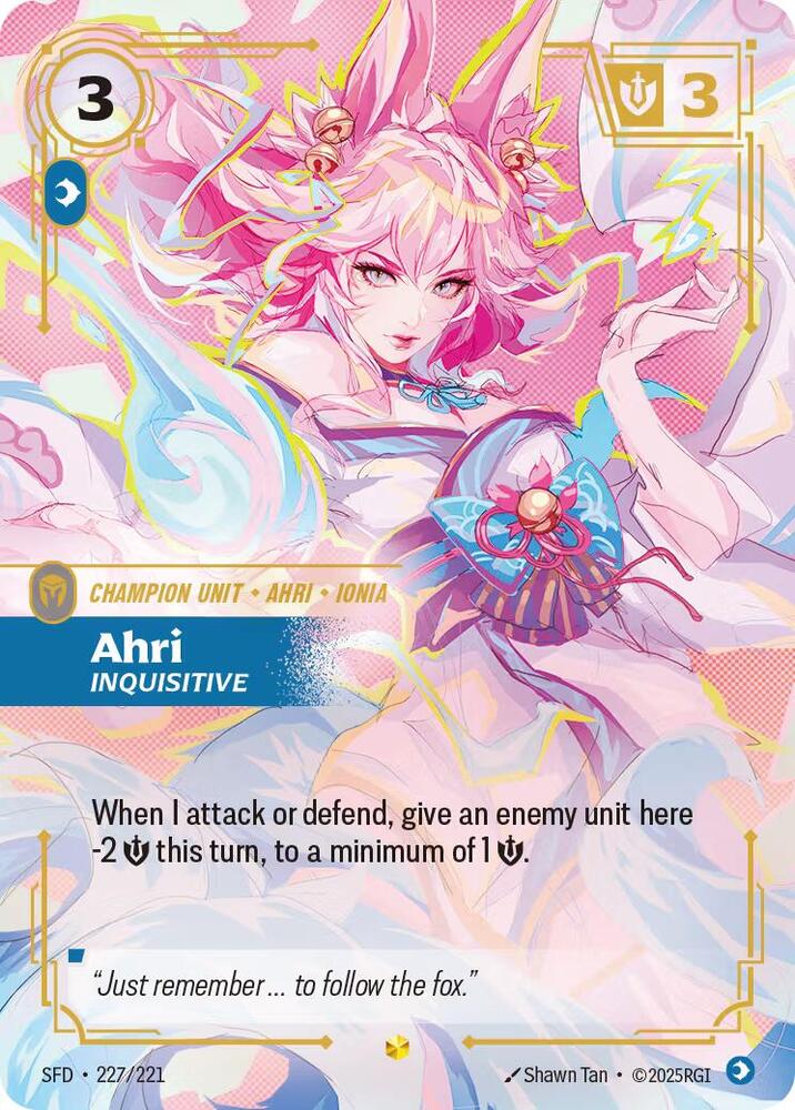 Ahri, Inquisitive (Overnumbered) [Spiritforged] 227/221