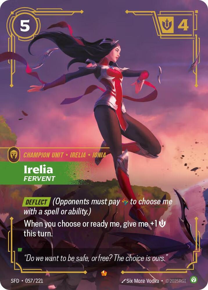 Irelia, Fervent [Spiritforged] 057/221