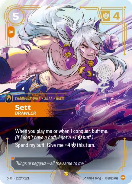 Sett - Brawler (Signature) [Spiritforged] 232*/221