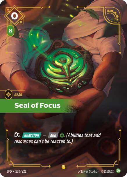 Seal of Focus (Overnumbered) [Spiritforged] 226/221