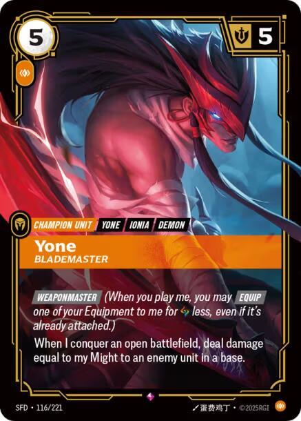 Yone - Blademaster [Spiritforged] 116/221
