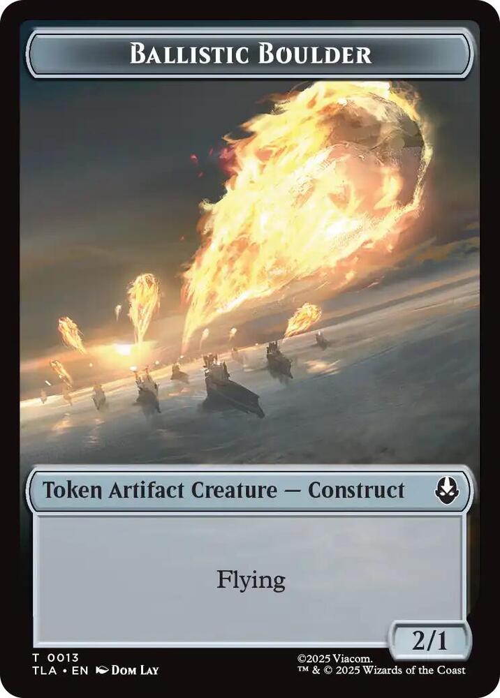 Ballistic Boulder // Food (0019) Double-Sided Token [Avatar: The Last Airbender] 13 // 19