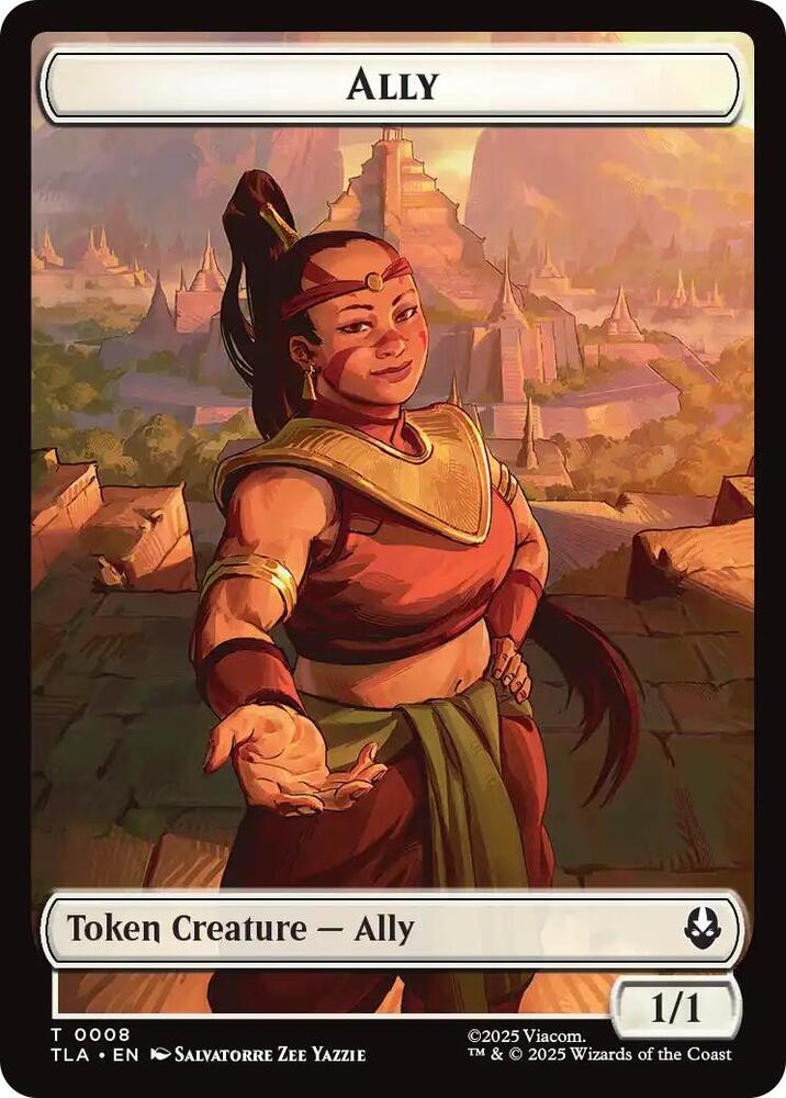 Ally (0008) // Soldier (0002) Double-Sided Token [Avatar: The Last Airbender] 8 // 2