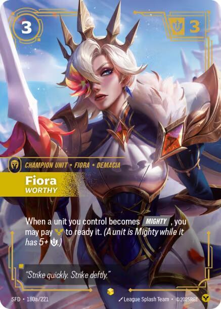 Fiora - Worthy (Alternate Art) [Spiritforged] 180a/221