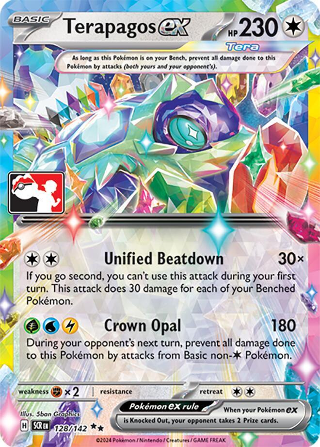 Terapagos ex - 128/142 (Prize Pack Series 7) [Prize Pack Series Cards] 128/142