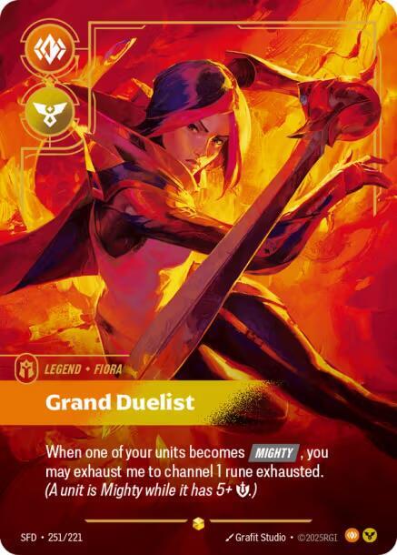 Fiora, Grand Duelist (Overnumbered) [Spiritforged] 251/221