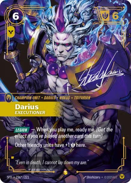 Darius - Executioner (Signature) [Spiritforged] 236*/221