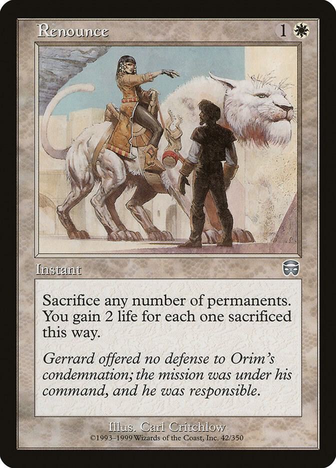 Renounce [Mercadian Masques] 42