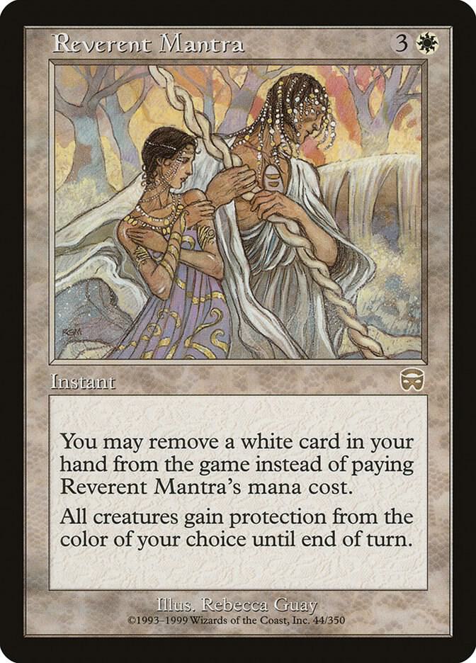 Reverent Mantra [Mercadian Masques] 44