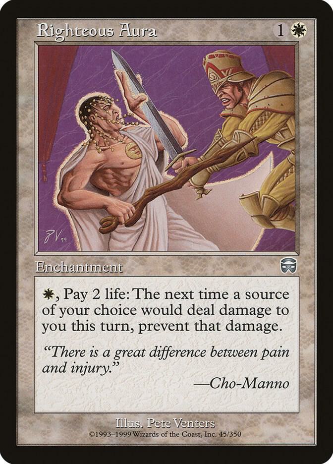 Righteous Aura [Mercadian Masques] 45
