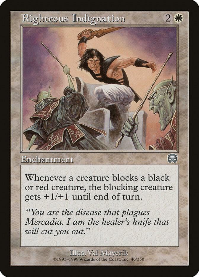 Righteous Indignation [Mercadian Masques] 46