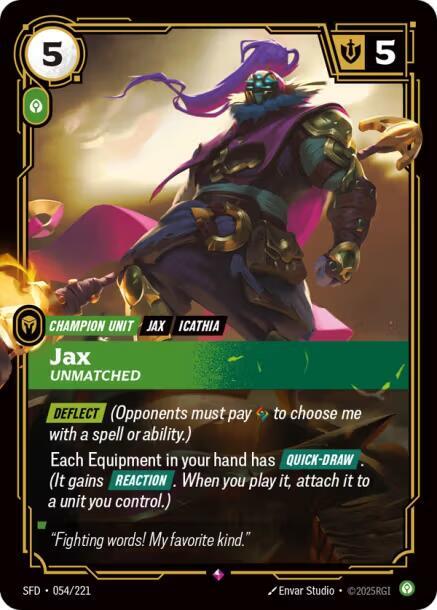 Jax - Unmatched [Spiritforged] 054/221