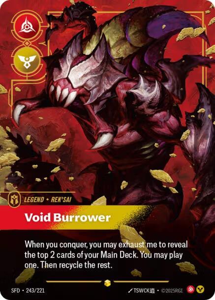 Rek'sai - Void Burrower (Overnumbered) [Spiritforged] 243/221