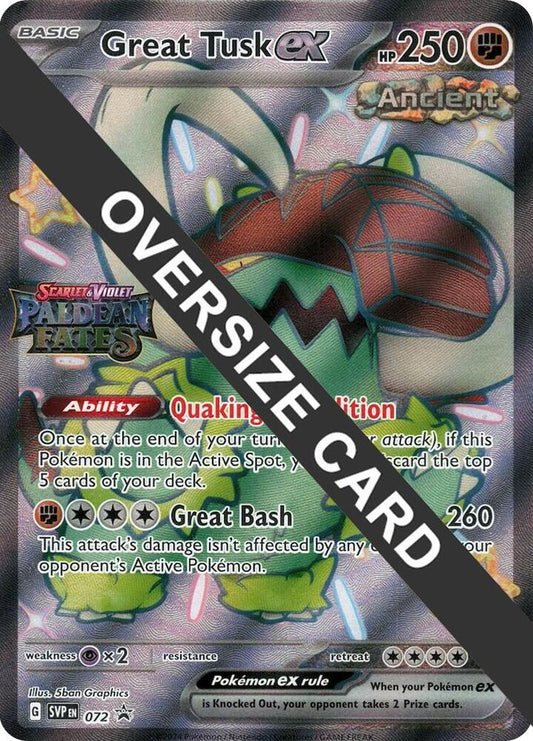 Great Tusk ex - 072 (Paldean Fates Stamped) [Jumbo Cards] 072