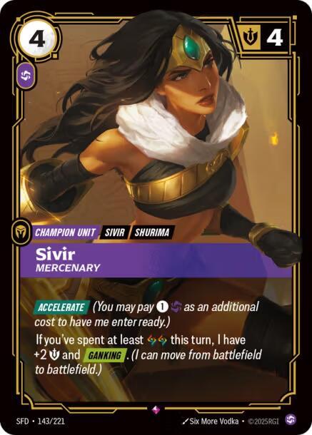 Sivir - Mercenary [Spiritforged] 143/221