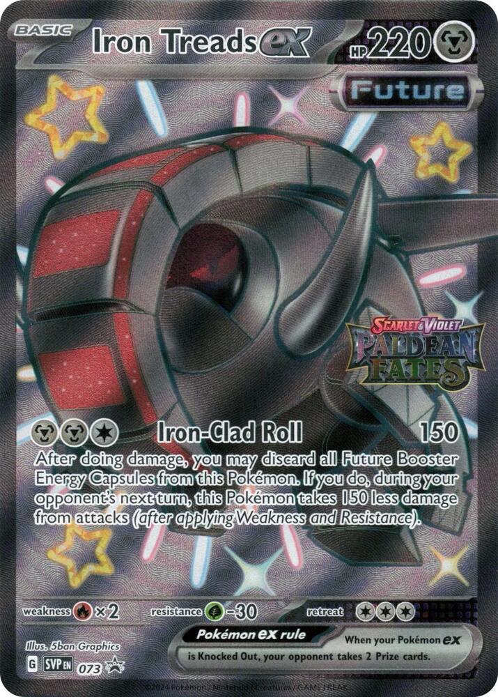 Iron Treads ex - 073 (Paldean Fates Stamped) [Miscellaneous Cards & Products] 073