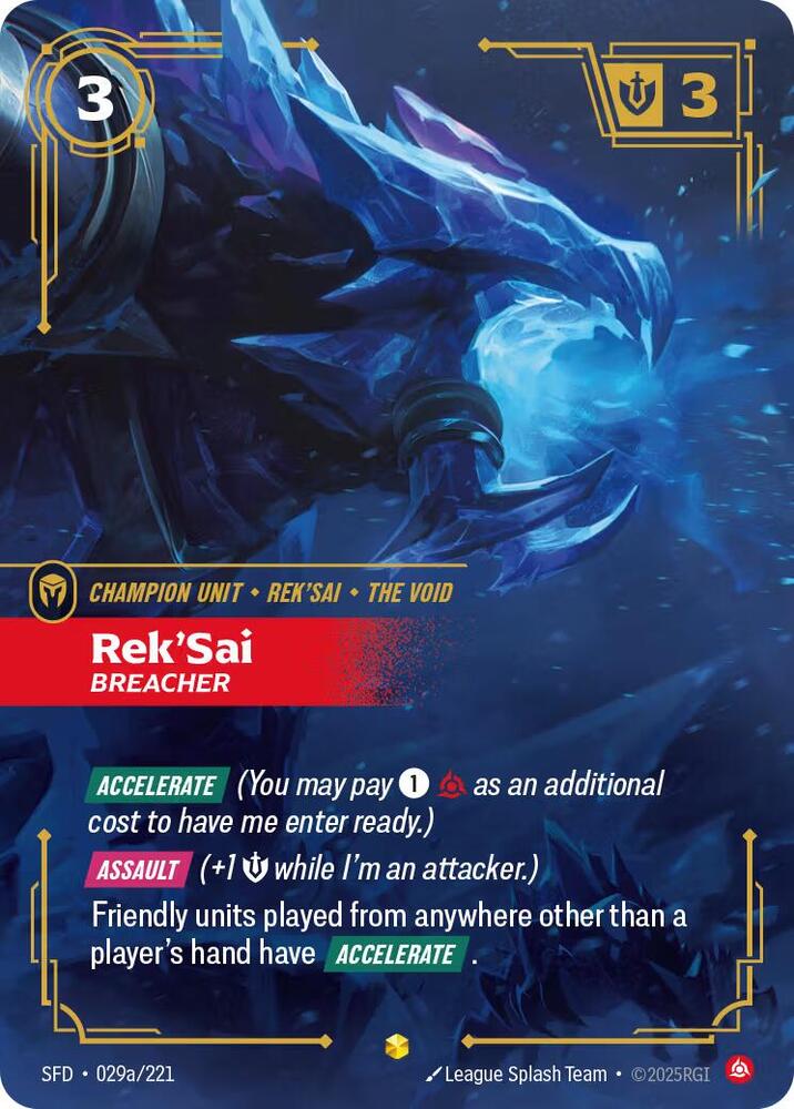 Rek'Sai, Breacher (Alternate Art) [Spiritforged] 029a/221