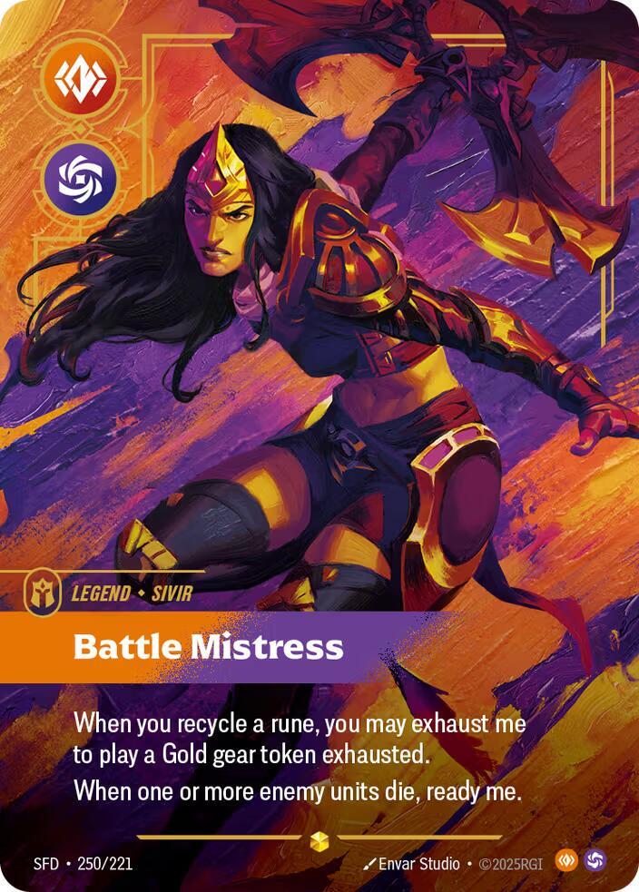 Sivir, Battle Mistress (Overnumbered) [Spiritforged] 250/221