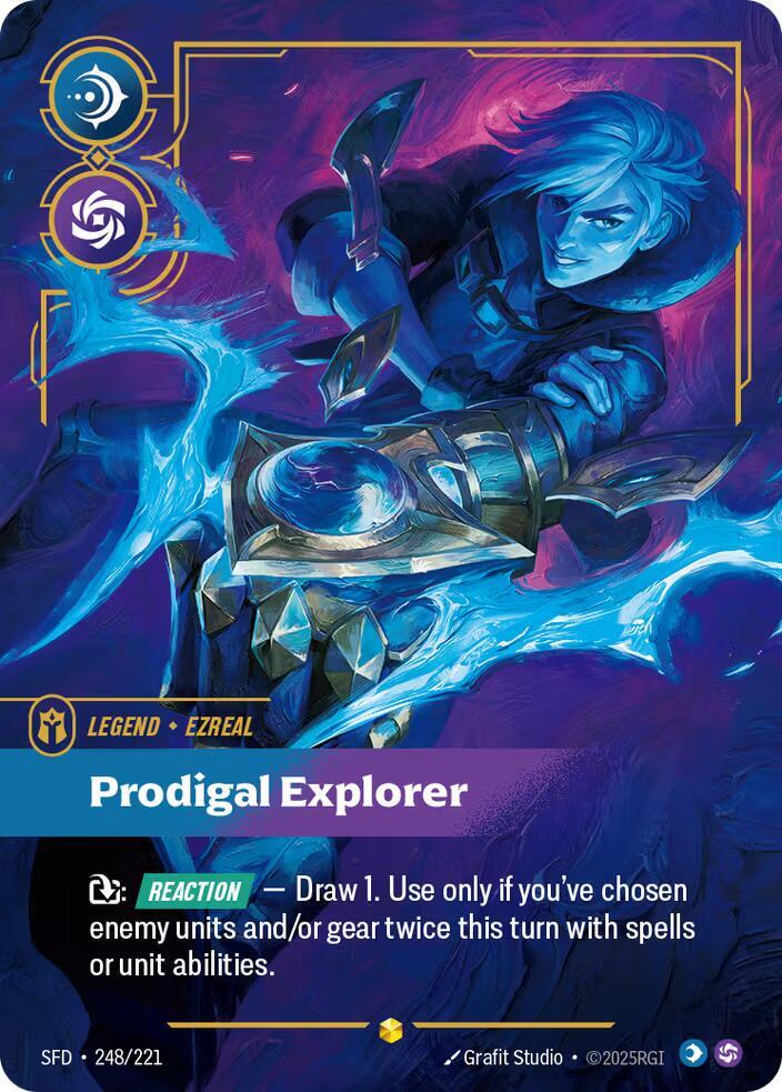 Ezreal, Prodigal Explorer (Overnumbered) [Spiritforged] 248/221