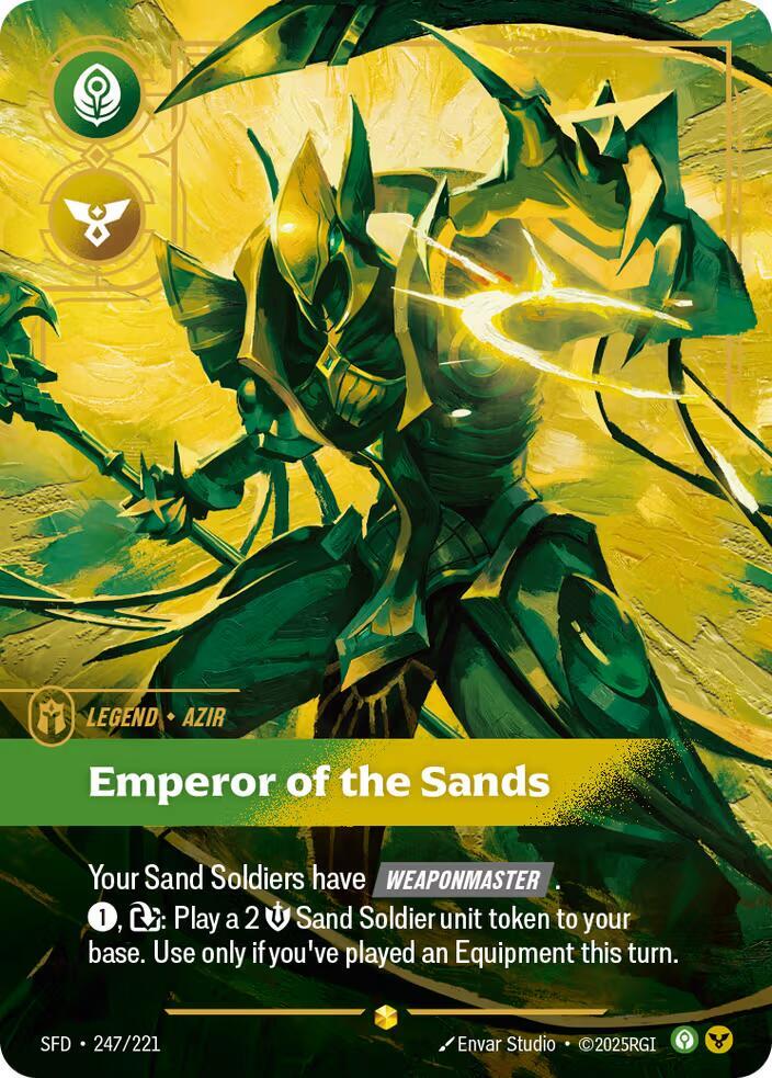 Azir, Emperor of the Sands (Overnumbered) [Spiritforged] 247/221
