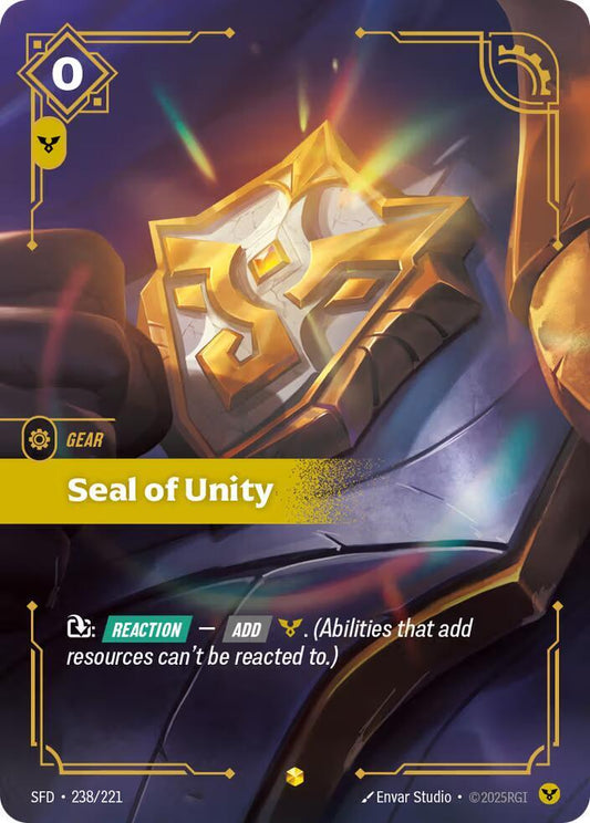 Seal of Unity (Overnumbered) [Spiritforged] 238/221