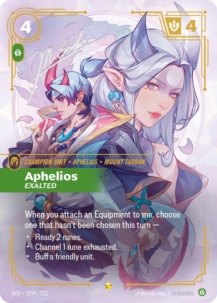 Aphelios - Exalted (Signature) [Spiritforged] 224*/221