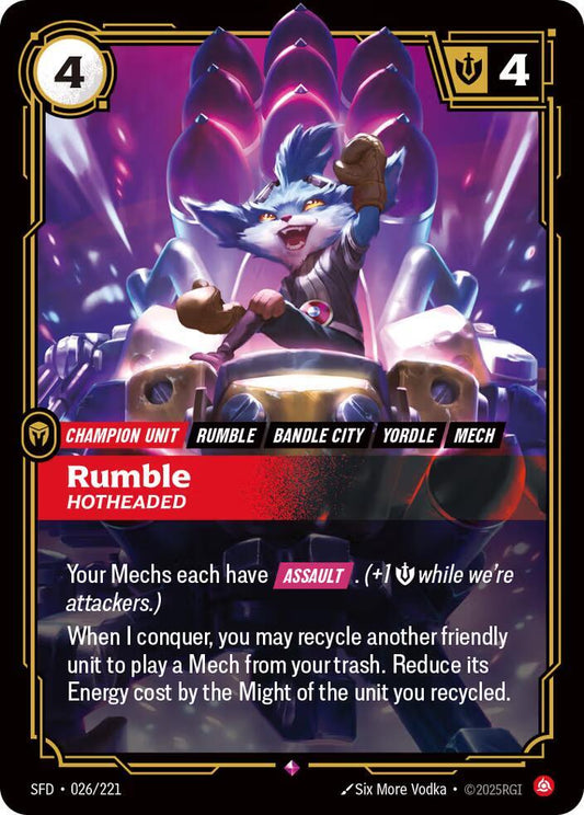 Rumble - Hotheaded [Spiritforged] 026/221